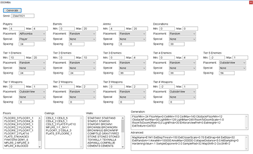 The DOOMBA interface.