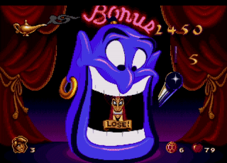 The old slot machine Genie bonus round.